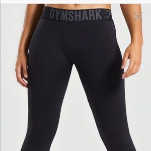 black gym shark leggings